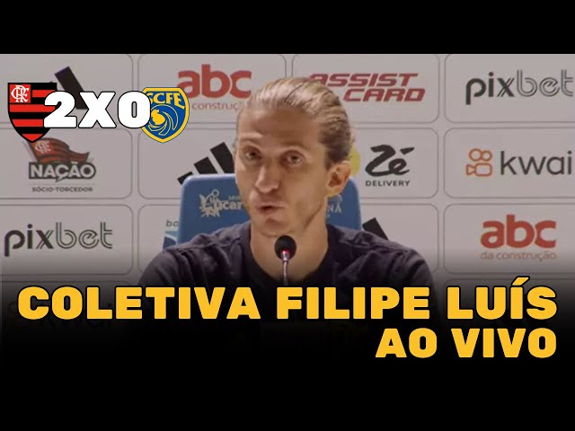 AO VIVO: COLETIVA FILIPE LUÍS - FLAMENGO 2X0 SAMPAIO CORRÊA