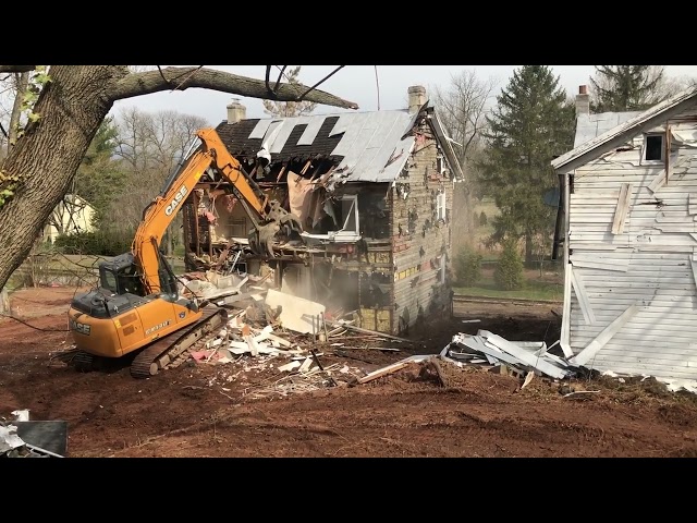 Epic Excavator House Demolition