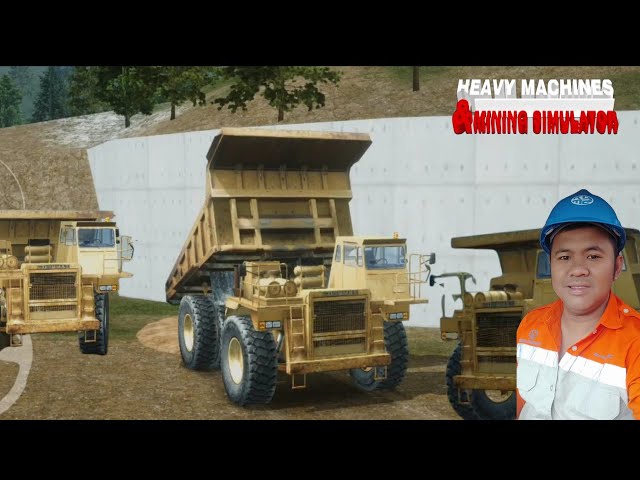 HEAVY MACHINES AND MINING SIMULATOR || DISPOSE OF HD TRUCK MATERIALS TO THE SIDE