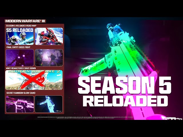 UNLOCK SECRET Rainbow Glow Camo, Season 5 Reloaded Trailer, MW2 SHUT DOWN, &..! (Modern Warfare 3)