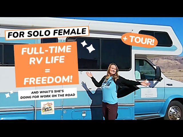 Full-Time RV LIFE & The FREEDOM IT BRINGS! Interview and Tour of LazyDays Class C RV and solo female