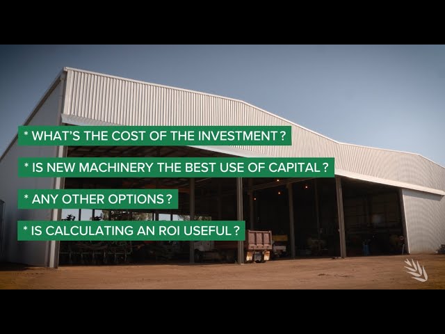 Machinery Investment | what to ask your financial adviser