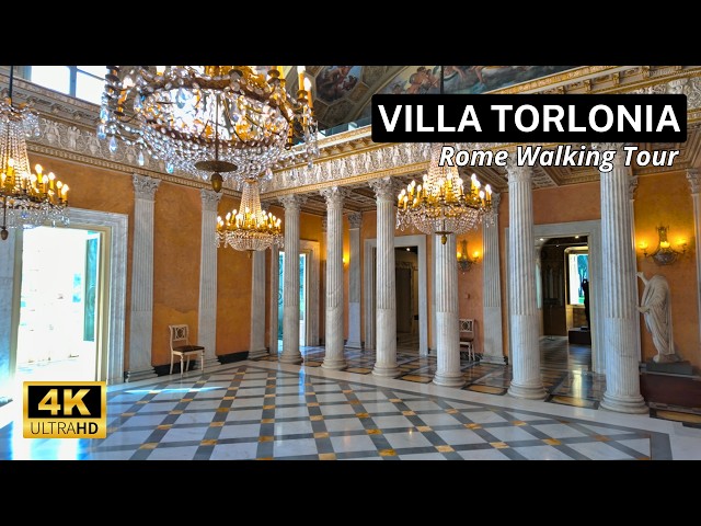 Rome, Italy 🇮🇹 - Discover Villa Torlonia | Walking Tour in 4K