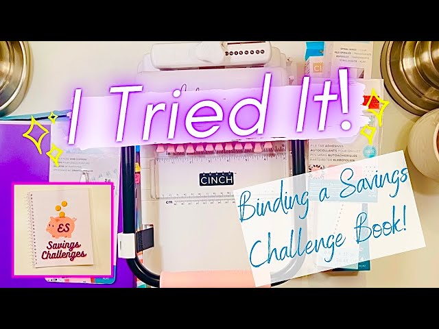 I Tried It! | Binding a Savings Challenge Book | Featuring The Cinch