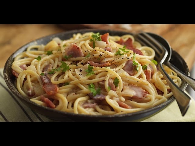 Spicy Spaghetti Carbonara (How to make)