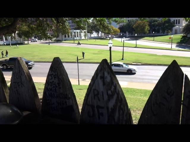 The Wooden Fence Atop the Grassy Knoll - Dealey Plaza