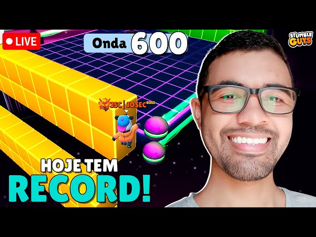 STUMBLE GUYS AO VIVO | HOJE TEM 600 ONDAS #stumbleguysaovivo