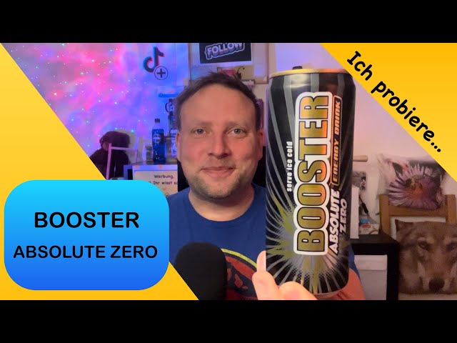 Ich probiere… BOOSTER  - ABSOLUTE ZERO #energydrink #energy #test