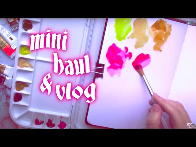 july ART VLOG 🎨 new watercolor palette, making mandalas, and big ideas, lol… #art #watercolor