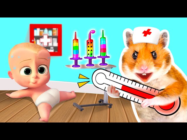 CHECK UP TIME! Good Doctor Hamster Take Care of Baby Boss