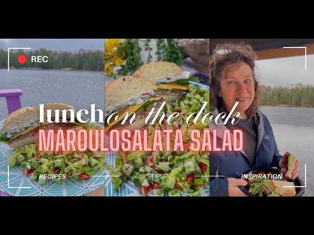 Maroulosalata Salad and Bunwich - Lunch on the Dock Series