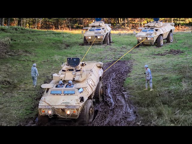 US Genius Technique to Recover Millions $ Armored Vehicles Stuck in Mud