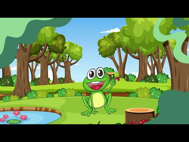 5 little frogs 🐸 Five Little Speckled Frogs | Fun Counting Nursery Rhyme with Lyrics! 🎶