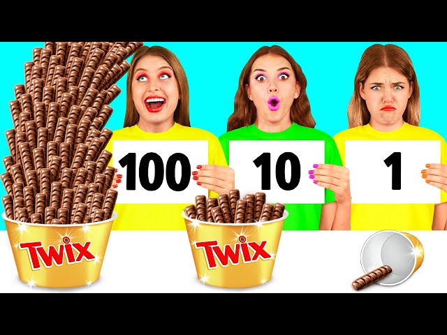 100 Layers of Food Challenge | Awesome Kitchen Hacks by TeenTeam Challenge