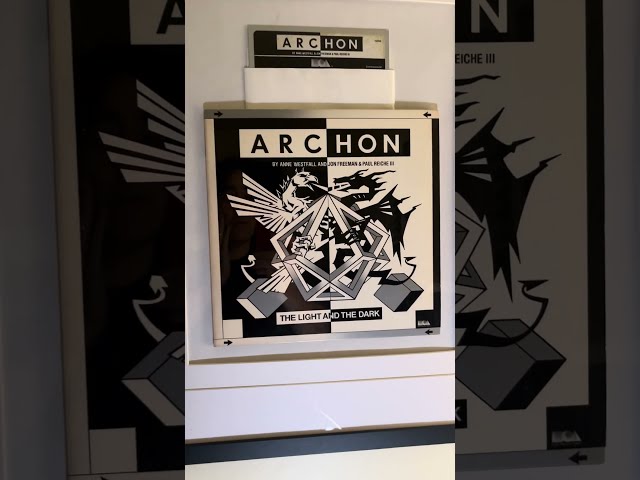 Framing artwork of classic computer game, Archon for the C64