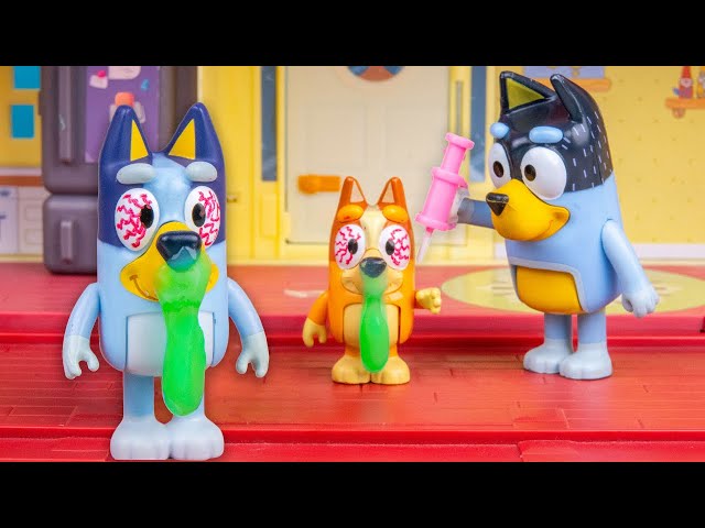 ¡BLUEY y BINGO No Quieren la Medicina!  | Juguetes de Bluey en Español