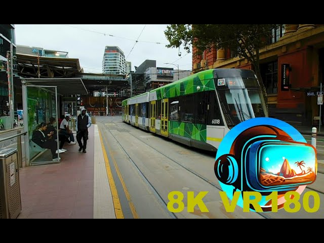 MELBOURNE AUSTRALIA just waiting for a tram at Southern Cross Station - Stop 1 8K 4K VR180 3D Travel