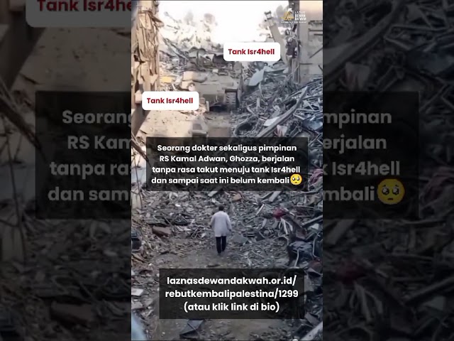 Dokter Berjalan Menuju Tank Tanpa Rasa Takut