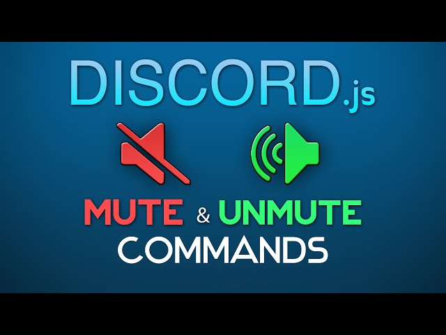 How to make Mute and Unmute command | Discord.js