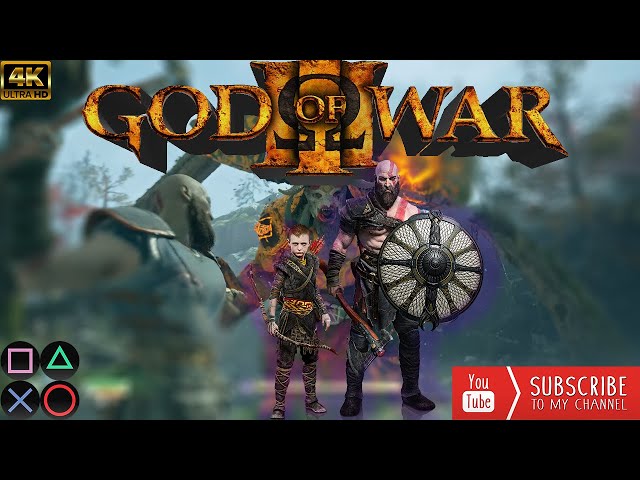 #God OF WAR-4 PC 4K gameplay part-5 #The 2nd Boss at the hill #Atreus meet Freya First Time