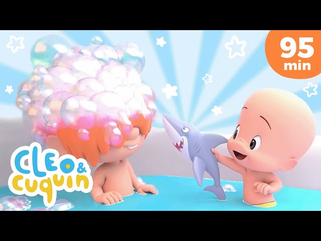 Cleo and Cuquin Indonesia 🛀🏽 Lagu Mandi  | Lagu anak-anak | Video pendidikan