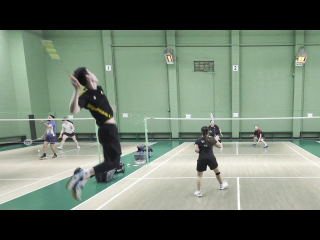 Toby Ng+Mitsuki Oshiro V Victor Ho+Joanne Woo--Mx 1/4 Final--Jack Underhill Badminton Champs--Full