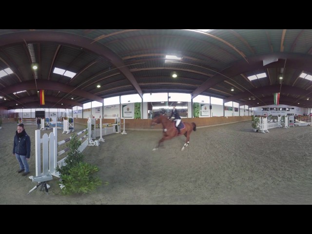 Horse Jumping Style Competition M 1.30 in stereoscopic 360