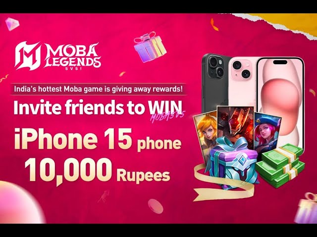 🔴 LIVE ML Chance To Win An iPhone| Moba legends 5v5 #mobalegends #MLIndia #MobileLegends #MLBB