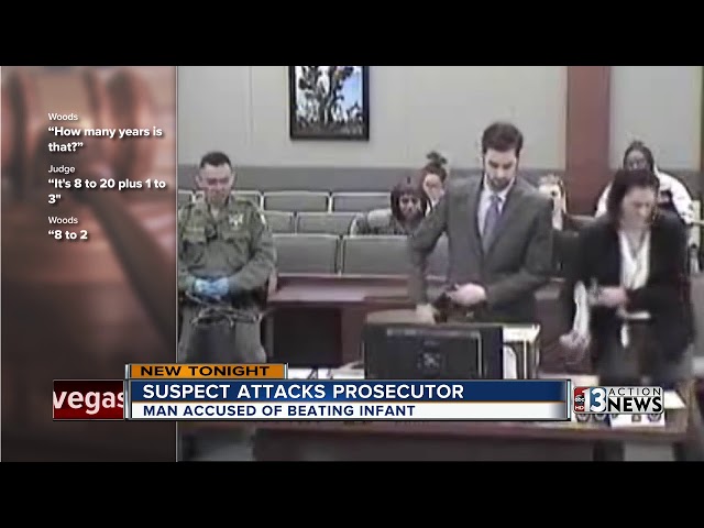 'Ticking time bomb' child abuser attacks Las Vegas prosecutor in courtroom