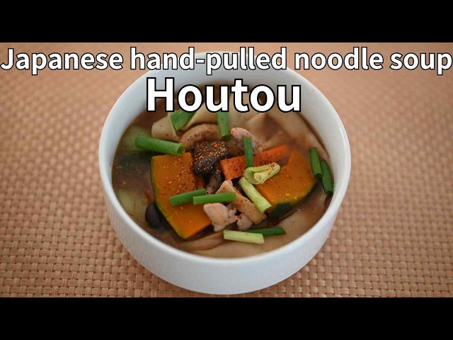 Hand-Pulled Noodles + Kabocha Miso soup : Japanese Comfort food 【Houtou】 Recipe for Winter!