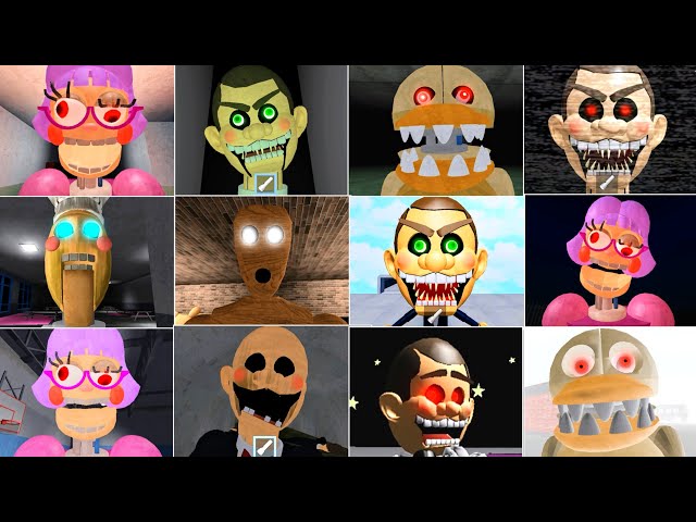 Escape Mr Funny's ToyShop Vs Escape Miss Ani Tron's Detention All Jumpscares Comparison