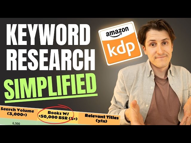 My Complete Keyword Research Guide For Amazon KDP (The Secret Is In The Data)