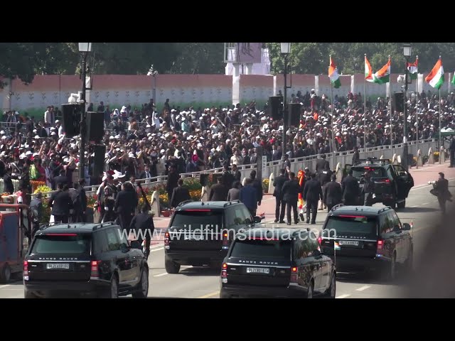 PM Modi high-security convoy 76th Republic Day Parade: Mercedes-Maybach S650, Range Rover Sentinel