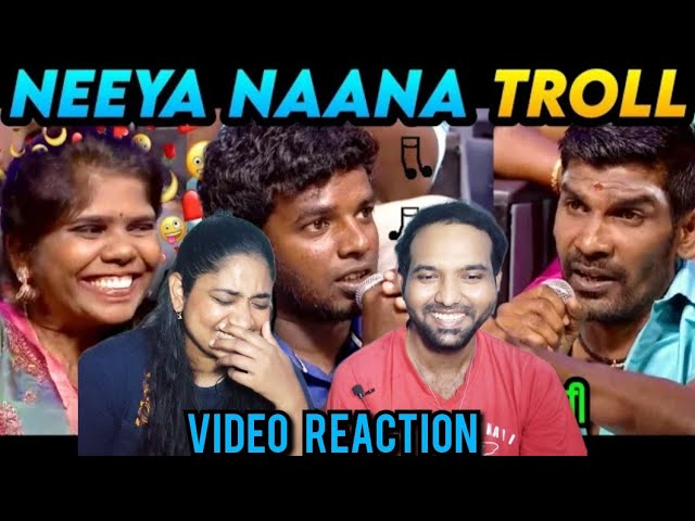 Neeya Naana  Latest Episode Troll 😜🤣😆Video Reaction | Meme Studio's  | Tamil Couple Reaction