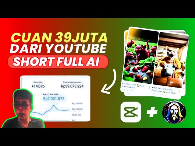 SIMAK❗PASTI BISA MONETIZE DENGAN AI...VIDEO PANJANG DAN SHORT