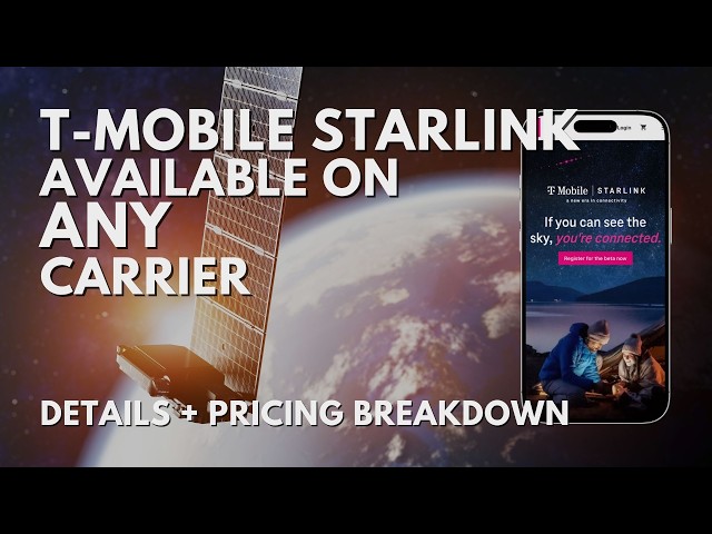 ANY Carrier?! T-Mobile's Big Starlink Direct to Cell Announcement + Pricing Revealed