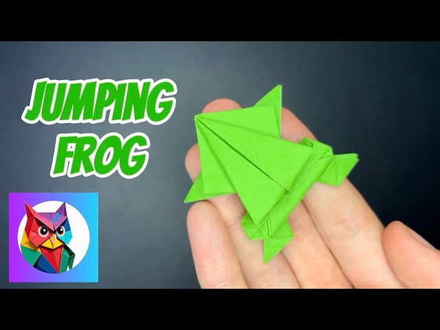 ORIGAMI JUMPING FROG: STEP BY STEP TUTORIAL