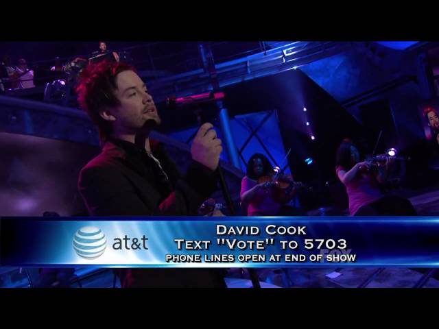 Top 3 Night - David Cook - I Don't Wanna Miss a Thing