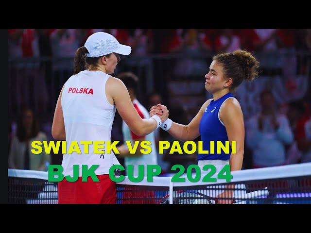 Iga Swiatek vs Jasmine Paolini Highlights |Bjk Semifinal Tennis 2024  | Billie Jean King Cup 2024