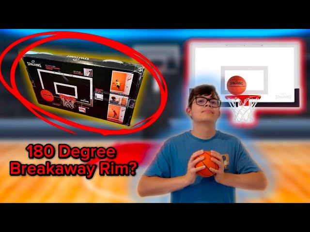 WORLD’S BEST 180 DEGREE MINI HOOP!? Spalding 180 Breakaway Mini Hoop Unboxing And Review!