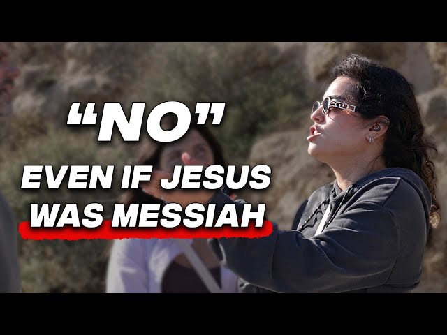 Jewish Woman Says "NO" To Jesus But Takes New Testament | Street Interview