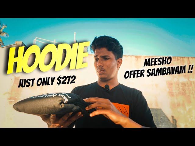 Hoodie 👕Just Only $272🤯 | Meesho Offer Sambavam 💥 | You Only Need this  | Sakresh Vlog