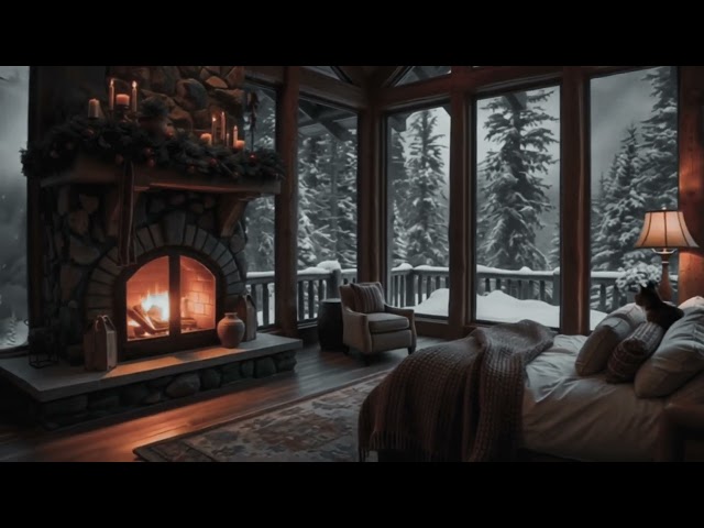 Cozy Mountain Lodge: Jazz and Soft Piano Winter Wonderland ❄️❄️ 🎶🎵