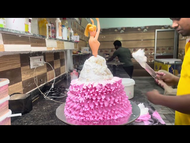 Doll design cake video 2024