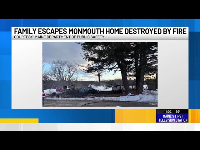 Neighbors help family escape fire in Monmouth