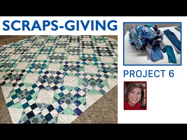 ♻️ 😇  Charity Quilt 6 from Scraps ✂️ ♻️ | NOT FAST! | Quilting 4 Good | TRUE BLUE 💙 | Free Tutorial