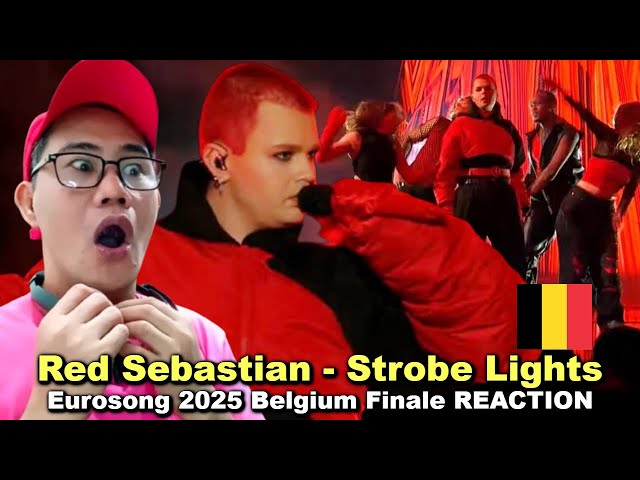 Red Sebastian — Strobe Lights - Eurosong 2025 Belgium Finale REACTION