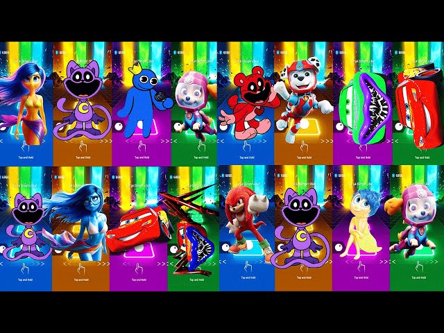 INSIDE OUT 2 VS Sonic VS Caine VS Pomni VS  Zoonomaly VS Roblox VS Siren Head  McQueen Tiles Hop 956