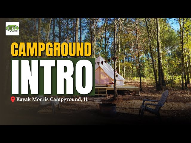 Kayak Morris Campground, IL - Campground Intro, Campsite 19 (Hike 360° VR Video)