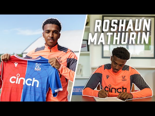 Roshaun Mathurin speaks after signing for Palace